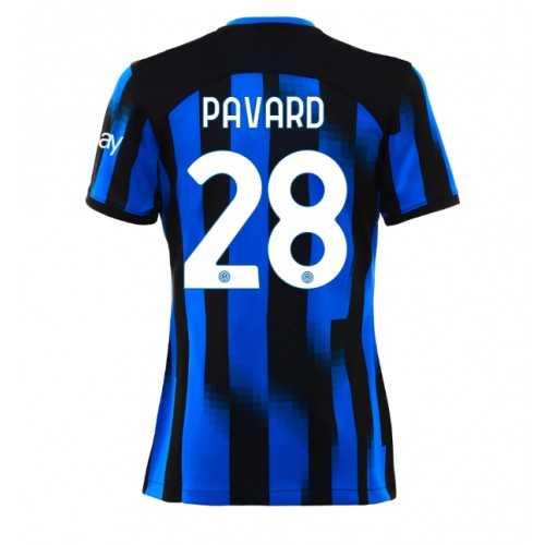 Fotballdrakt Dame Inter Milan Benjamin Pavard #28 Hjemmedrakt 2023-24 Kortermet
